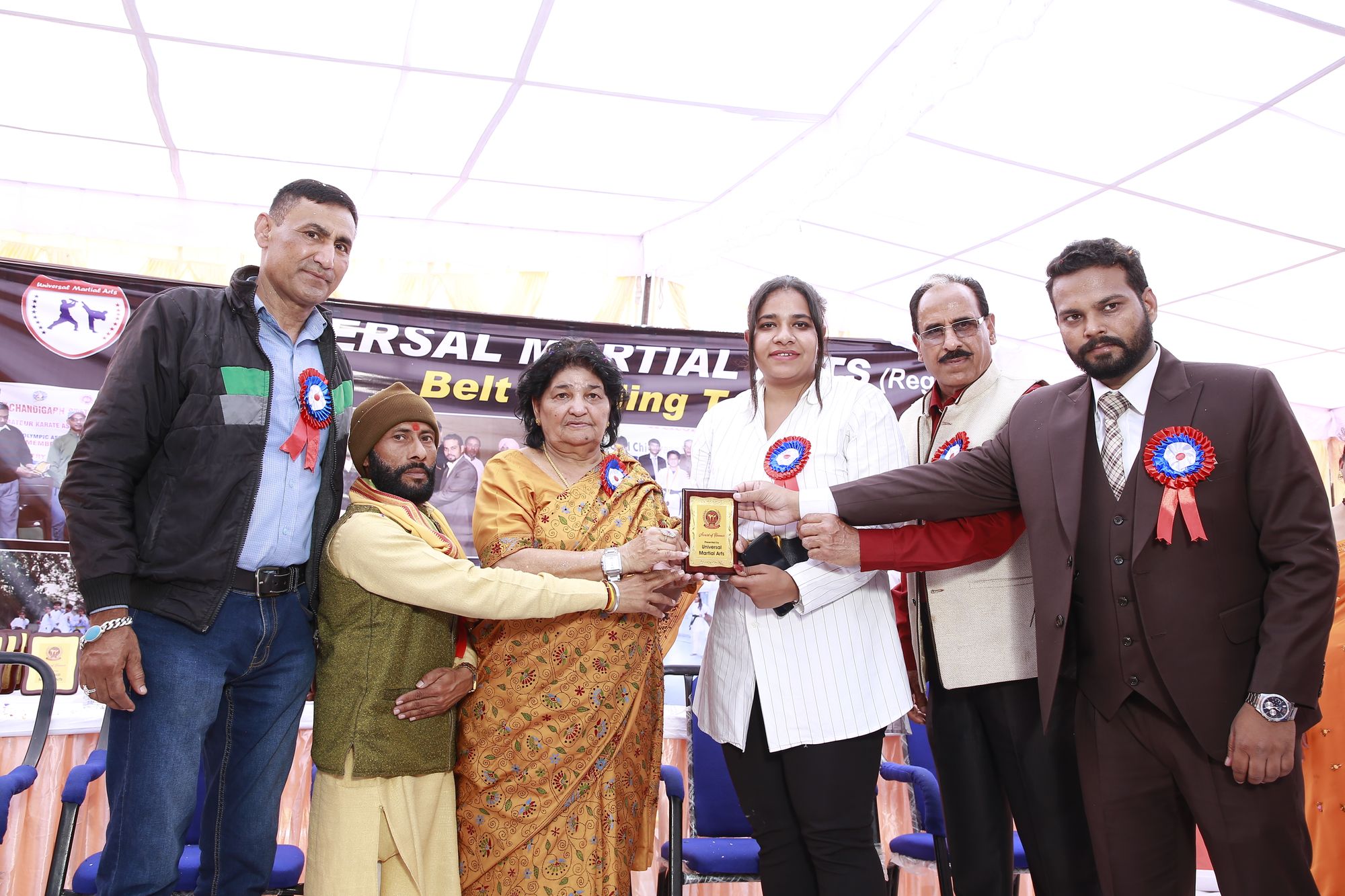 Shotokan Karate Belt Grading Test and Camp at Gyandeep School Sector 20-C, Chandigarh 13-03-2022.