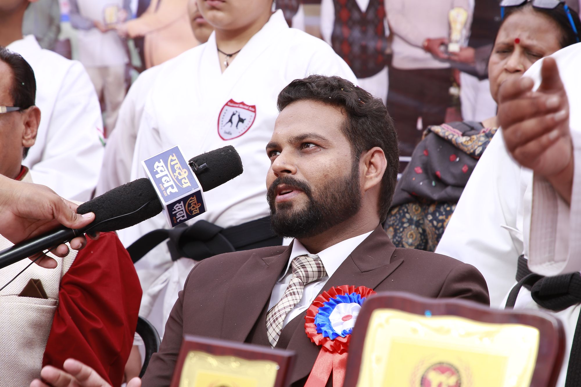 Shotokan Karate Belt Grading Test and Camp at Gyandeep School Sector 20-C, Chandigarh 13-03-2022.